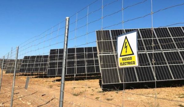 Paneles solares de una instalación en el interior de la provincia.