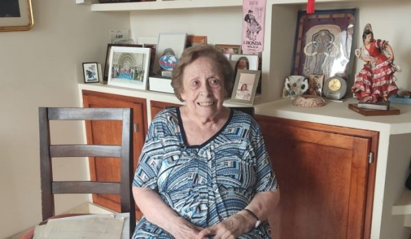 Adela Ramírez nos atiende en su casa