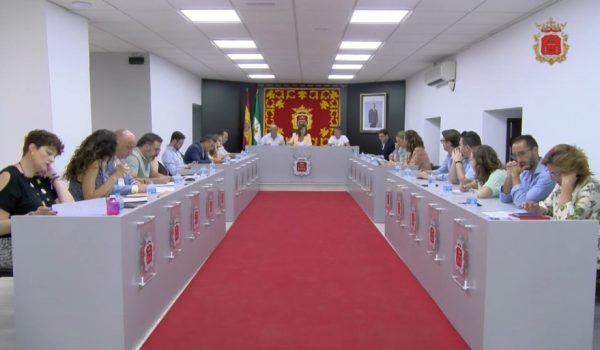 Un momento del pleno ordinario correspondiente al mes de julio que ha tenido lugar este lunes.