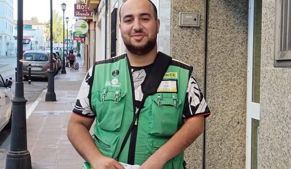 Samir, en la sede de la ONCE en Ronda.