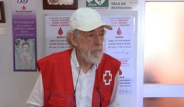 Antonio Lasanta, presidente de la asamblea local de Cruz Roja