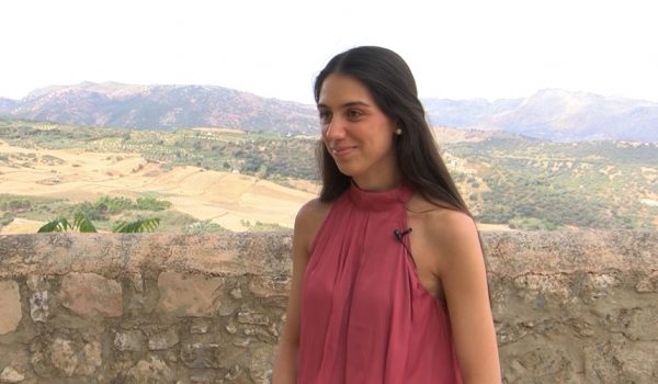 Marta Naranjo en el Paseo de los Ingleses