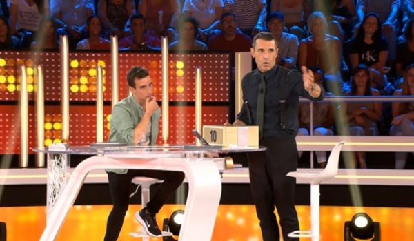 Deme junto a Jesús Vázquez en el plató de Allá tú