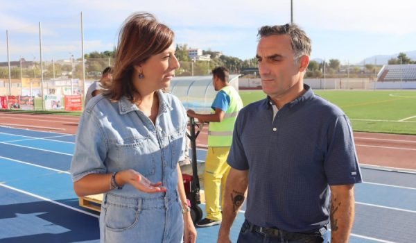 La alcaldesa y el delegado de Deportes han visitado esta mañana el recinto deportivo.