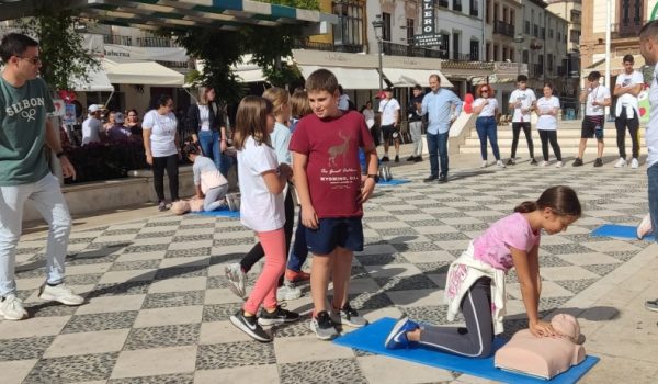 Se ha desarrollado en la Plaza del Socorro con la participación de varios colegios de la ciudad