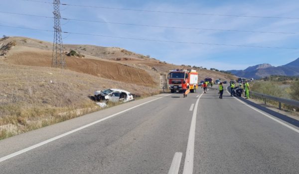 La conductora tuvo que ser excarcelada y trasladada en helicóptero al hospital.