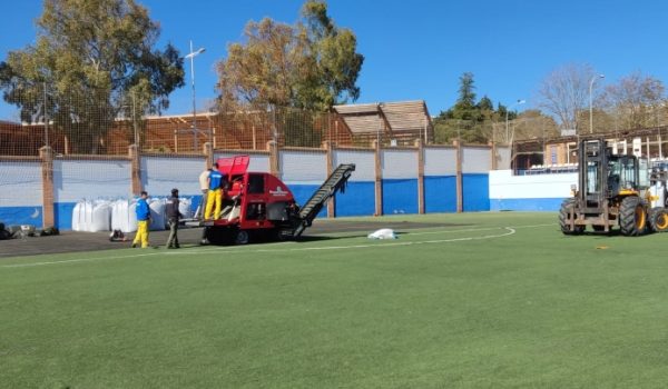 La maquinaria ya está en marcha en las instalaciones deportivas
