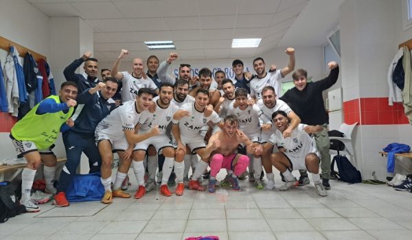 Imagen reciente tras un encuentro del primer equipo del CD Ronda