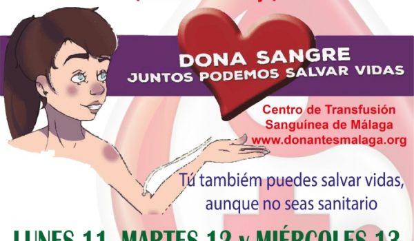 La donación tendrá lugar los días 11, 12 y 13 de diciembre