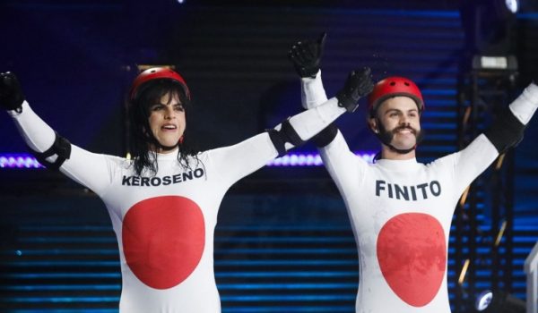 Los hermanos Keroseno y Finito, tras ganar la primera prueba de inmunidad del programa