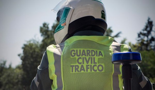 Motorista de la Guardia Civil de Tráfico.