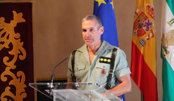 El ya general De Meer, en un acto en el Convento de Santo Domingo.