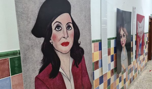 Parte de la exposición que se podrá visitar durante un mes en las instalaciones de esta escuela.