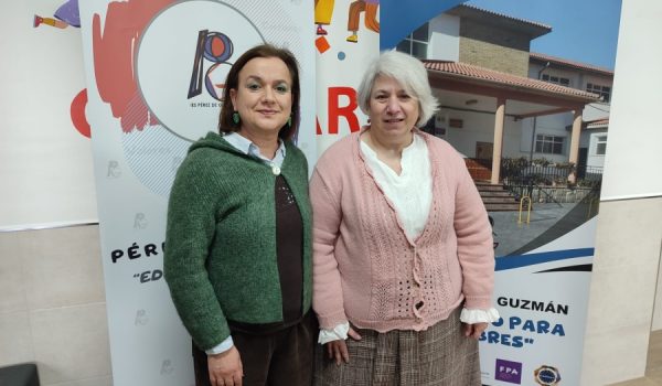 Margarita Pavía, directora del Conservatorio Profesional de Música Ramón Corrales y Mª Ángeles Ordóñez, directora del IES Pérez de Guzmán.