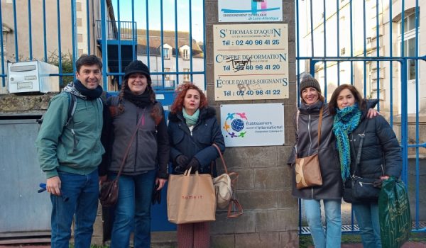 Un grupo de profesores que ha realizado su movilidad a Francia