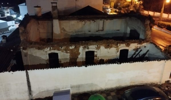 El techo cedió en la madrugada del jueves