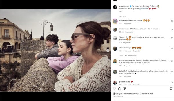 Díaz ha publicado en Instagram esta imagen en el Puente Nuevo.