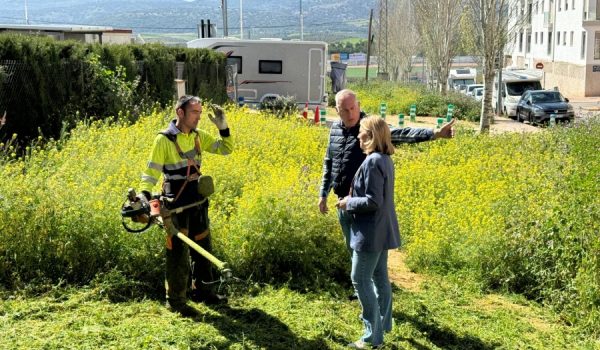 La consejera delegada de Soliarsa, María del Carmen Martínez, ha visitado los trabajos