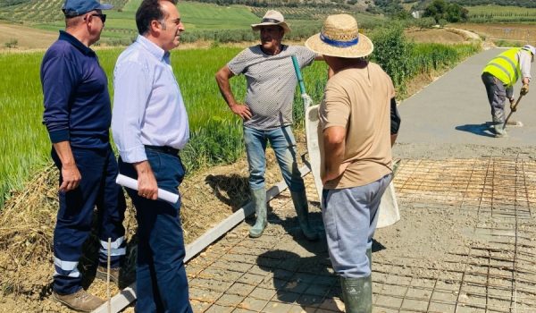 Los operarios están actuando en el camino del Cortijo las Ánimas