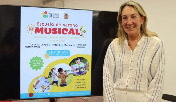La delegada municipal de Educación, Alicia López, ha dado a conocer que se abre el plazo para inscribirse en la Escuela de Verano Musical