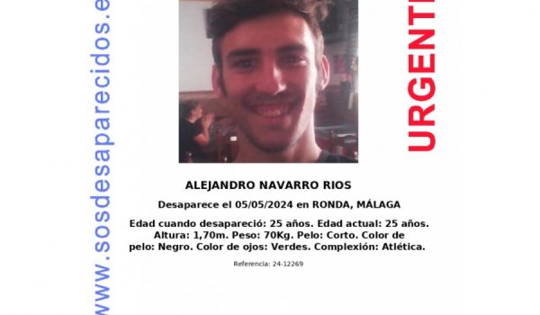 La asociación SOS Desaparecidos mantiene la alerta que se activó el pasado día 5 de mayo.