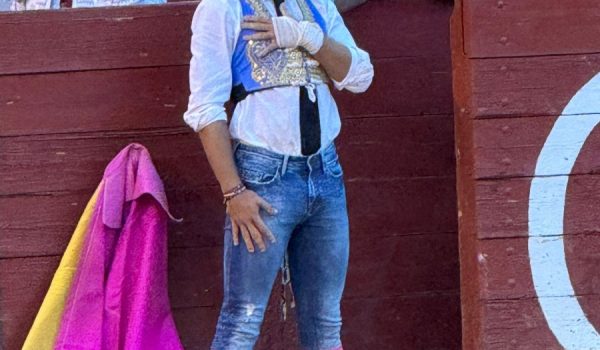 Candelas, momentos antes de comenzar la lidia de su segundo