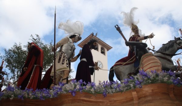 Instantánea del impresionante paso de misterio de Nuestro Padre Jesús del Prendimiento.