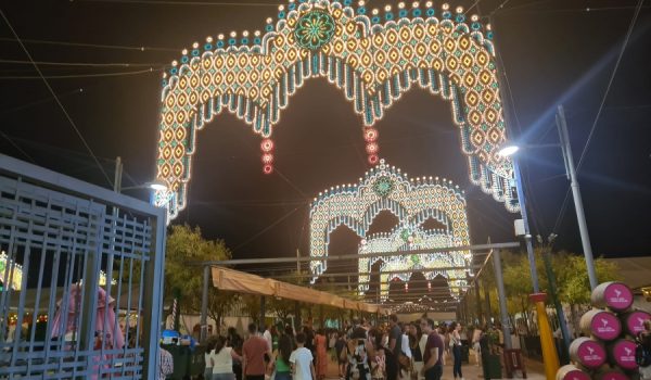 Calle del recinto ferial durante los festejos del pasado año.