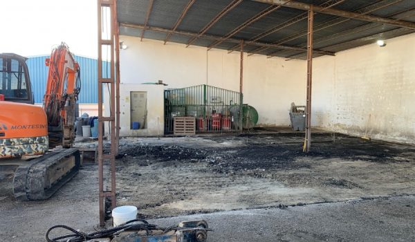 Esta parte de las instalaciones es utilizada diariamente por los operarios