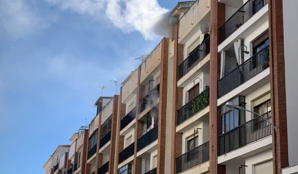 La vivienda afectada se encuentra en un tercer piso