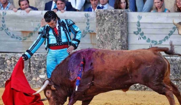 Imagen del torero sevillano en la Goyesca del año 2023.