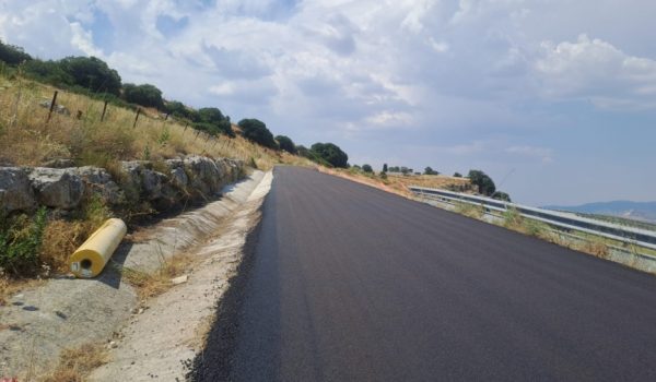 Estado actual de la carretera MA-7402 tras las obras de mejora.