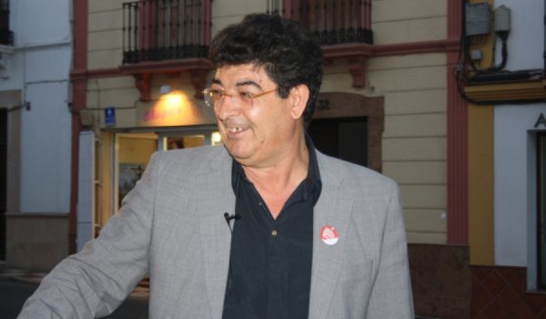 Diego Valderas, durante un reciente mitin en Arriate.