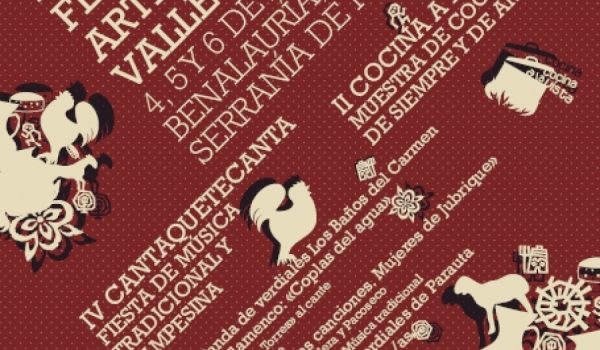 Cartel de la XII Feria de Artesanías Valle del Genal, en Benalauría.
