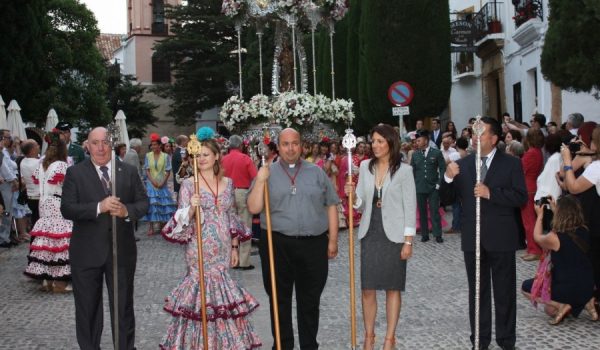 Traslado de la Virgen desde la colegiata de Santa María la Mayor hasta la iglesia de la Merced.