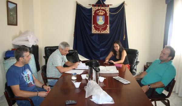 Concejales de Izquierda Unida durante su encierro.