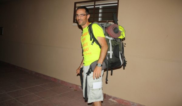 Gracia consiguió superar casi 600 kilómetros andando.
